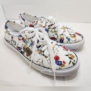 Floral Canvas Sneakers G By Guess